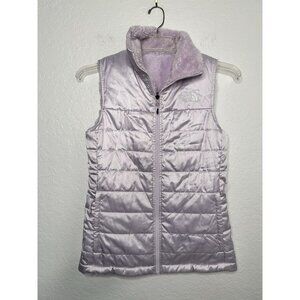 The North Face Mossbud Insulated Reversible Fleece Vest Women's Size XS Lilac